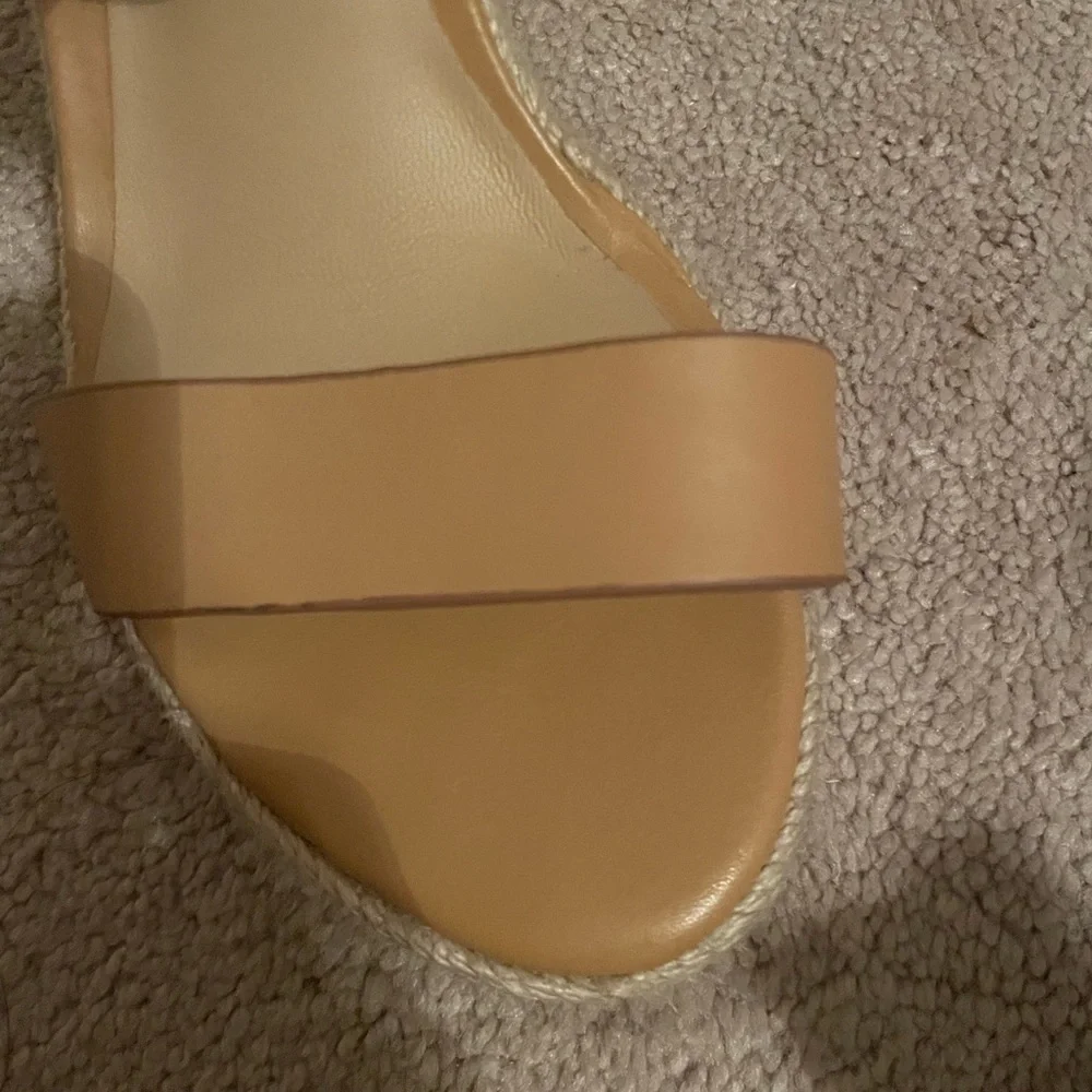 Ralph Lauren wedge tan sandals - Picture 4 of 7